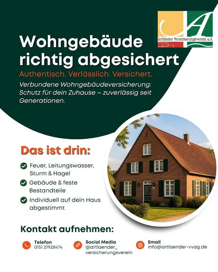 Instagram-Beitrag: Wohngebäude richtig abgesichert